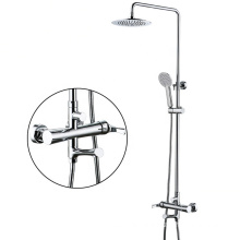 G129 Round sanitary ware chrome in wall shower single handle bathroom rain shower set